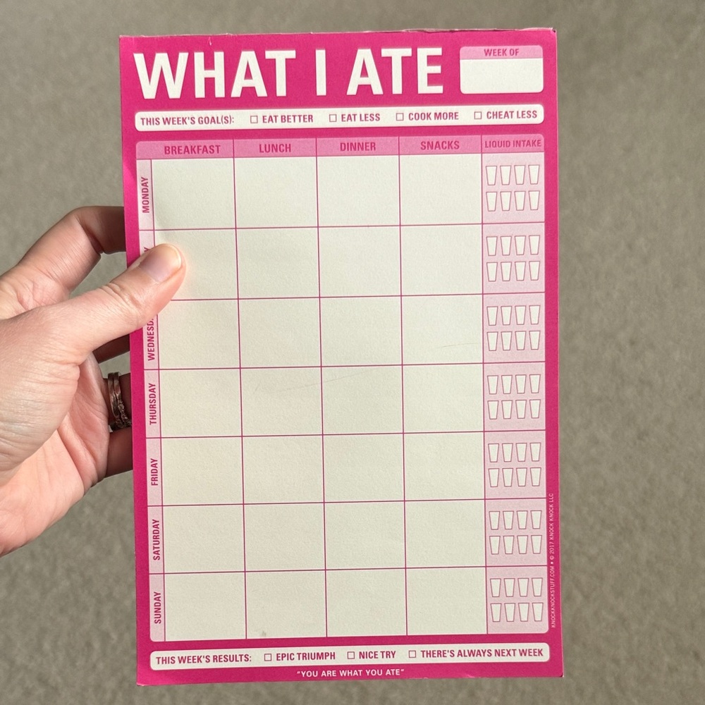 Magnetic Weekly Meal Planner Notepad